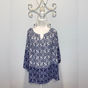 New Directions 3/4 Sleeve Top - Large